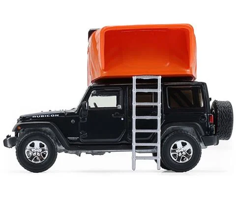 2008 Jeep Wrangler Unlimited Rubicon in Dark Charcoal with Modern Rooftop Camper - GREENLIGHT