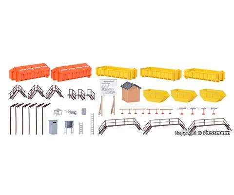 Recycling Center Accessory Set - Plasic Model Kit