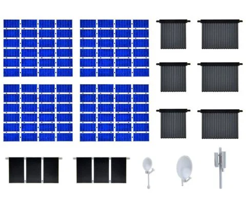 Roof-Top Solar Panel and Satalite Dish Detail Set