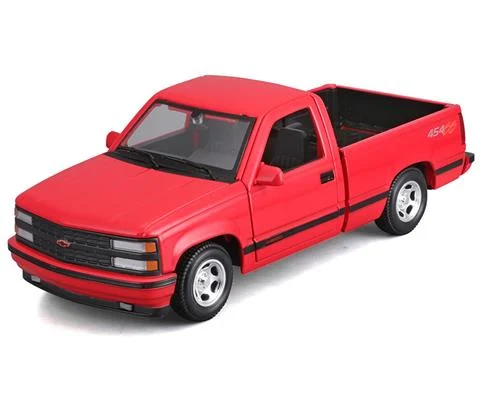 1993 Chevrolet 454 SS Pick-up in Red - Assembly Line Diecast Metal Model Kit