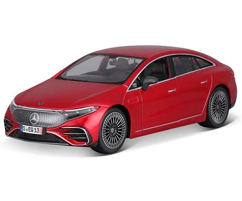 2022 Mercedes-EQ EQS in Metallic Red - Assembly Line Diecast Metal Model Kit