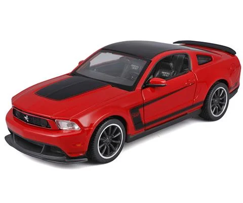 2012 Ford Mustang Boss 302 in Red - Assembly Line Diecast Metal Model Kit