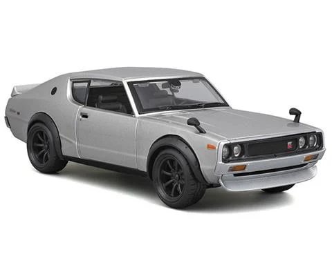 1973 Nissan Skyline 2000GT-R in Silver - Assembly Line Diecast Metal Model Kit