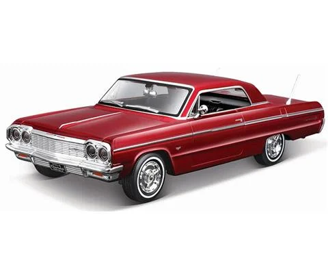 1964 Chevrolet Impala SS in Metallic Red - Assembly Line Diecast Metal Model Kit