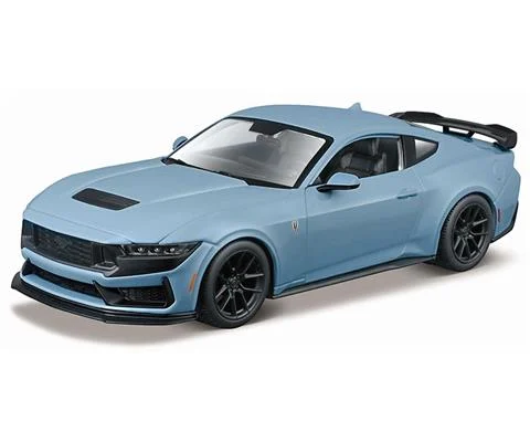 2024 Ford Mustang Dark Horse in Blue Grey- Assembly Line Diecast Metal Model Kit