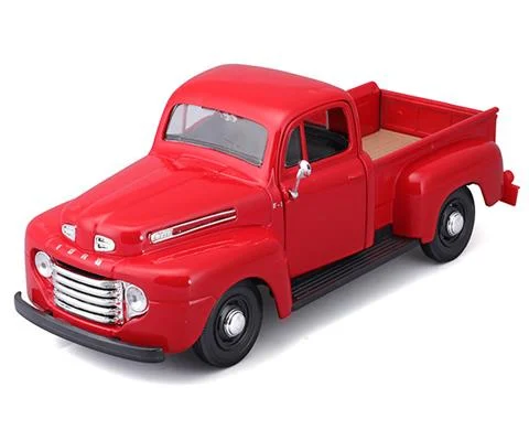 1948 Ford F-1 Pick-up in Red - Assembly Line Diecast Metal Model Kit