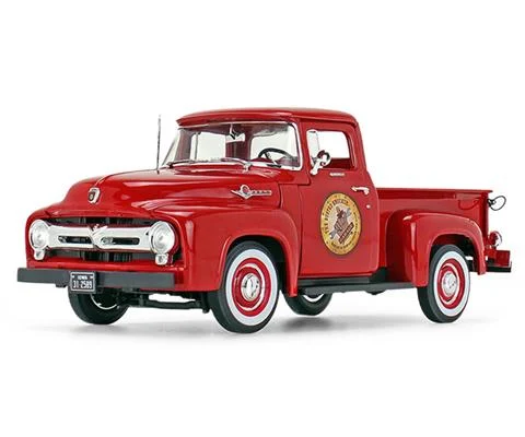The Busted Knuckle Garage - 1956 Ford F-100 Pickup in Vermillion Red - High Feature