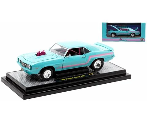 1969 Chevrolet Camaro Z/28 in Turquoise with Pink Stripes - M2MACHINES