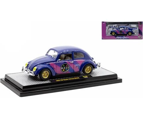 Maui Sons - 1952 Volkswagen Beetle Deluxe Model in Metallic Blue
