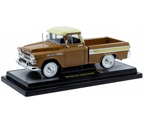 1958 Chevrolet Apache Cameo in Rich Brown and Cream with Cameo Side Trim - M2MACHINES