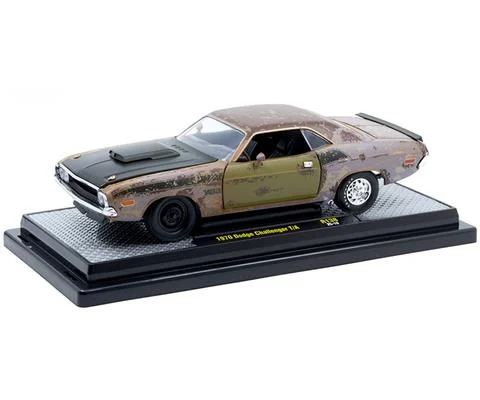 1970 Dodge Challenger T/A with Heavily Weathered Distressed Finish and Mismatched Panels - M2MACHINES