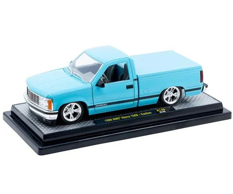 1988 GMC Sierra Grande 1500 Custom in Blue with Chrome Accents - M2MACHINES