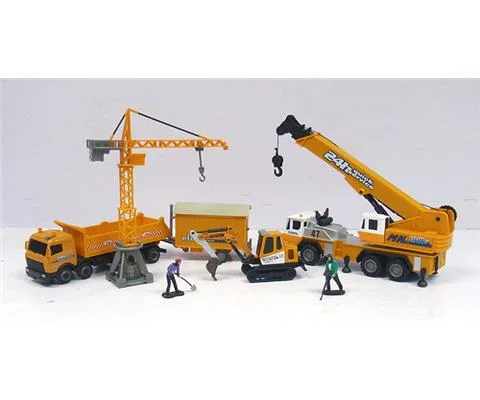 Crane and Construction Playset - CARARAMA