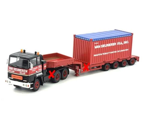 Van Seumeren - Ford Transcontinental with Lowloader Trailer and Container