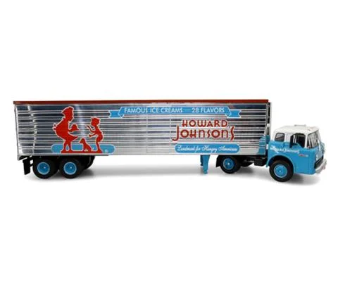 1960 Ford C-Series Tractor with Refrigerated Trailer - Howard Johnsons