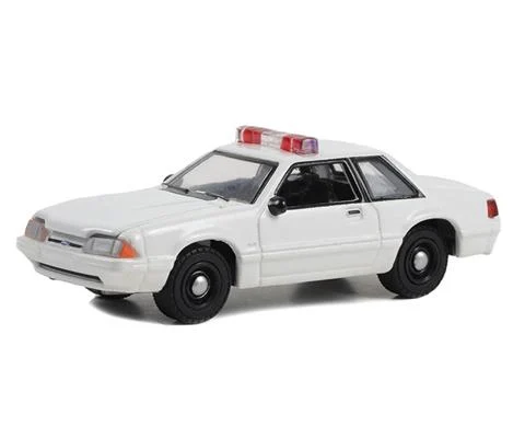Police - 1987-93 Ford Mustang SSP with Light Bar and Push Bar in White