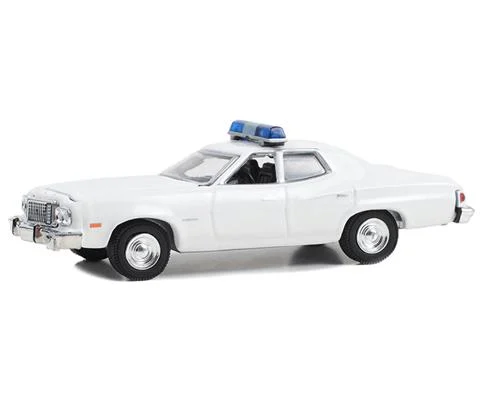 Police - 1974-76 Ford Gran Torino Sedan with Light Bar and Push Bar in White