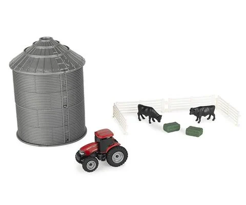 Case IH - 10 Piece Farm Playset with Mini Grain Bin