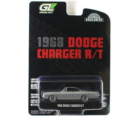 1968 Dodge Charger R/T in Raw Body Grey - GREENLIGHT