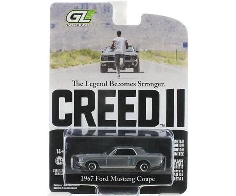 Adonis Creeds 1967 Ford Mustang Coupe in Raw Body Grey with White Stripes - Creed II 2018