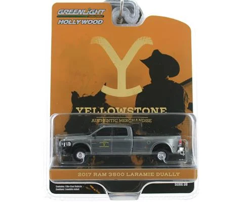 Yellowstone Dutton Ranch - John Duttons 2017 Ram 3500 Laramie Dually Pickup in Raw Body Grey- Yellowstone TV Series 2018-Current