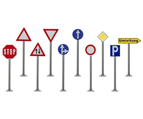 Traffic Signs with Deco Set - VOLLMER
