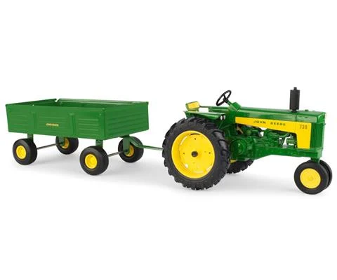 John Deere 730 Tractor with Barge Wagon - ERTL