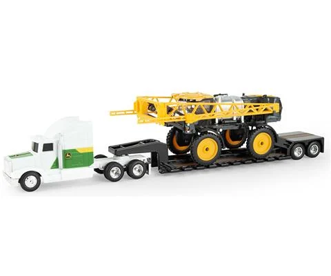 John Deere Hagie ST12 Sprayer with Semi and Lowboy Trailer LP84530 - ERTL