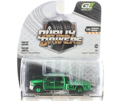 2018 Ram 3500 Dually Flatbed Pickup Truck in Green Chrome - GREENLIGHT