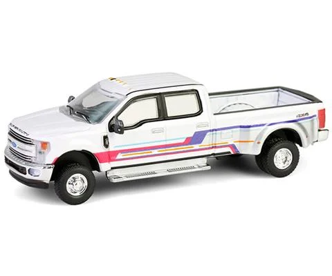 2019 Ford F-350 Lariat Dually in White with Custom Stripes