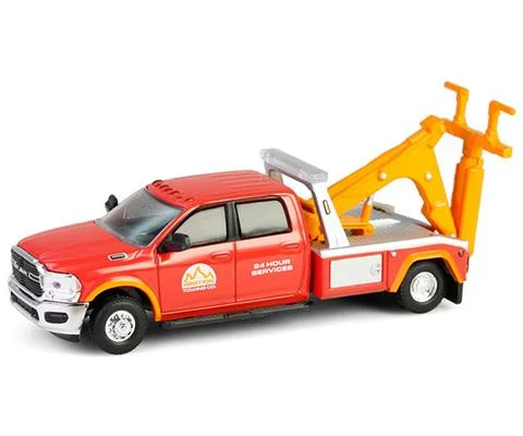 2022 Ram 3500 Dually Wrecker in Red Orange - GREENLIGHT