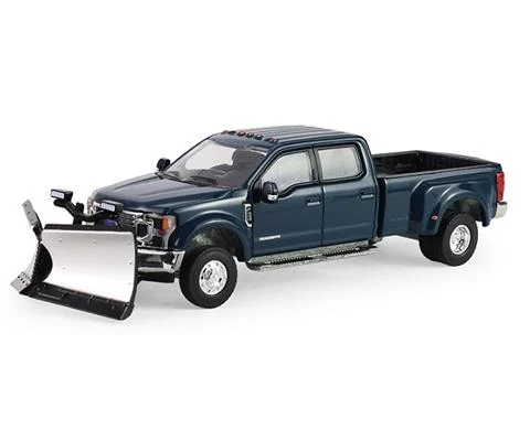 2022 Ford F-450 with Snow Plow in Antimatter Blue