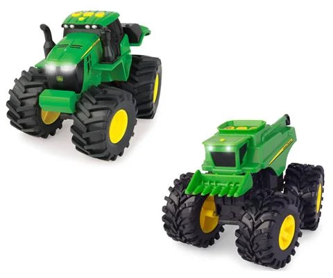 John Deere Monster Treads Lights and Sounds 2 Pack - ERTL