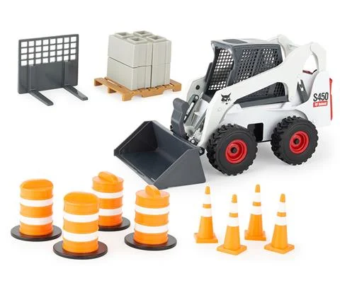 Bobcat Skid Steer with Barrells and Cones - Big Farm Series