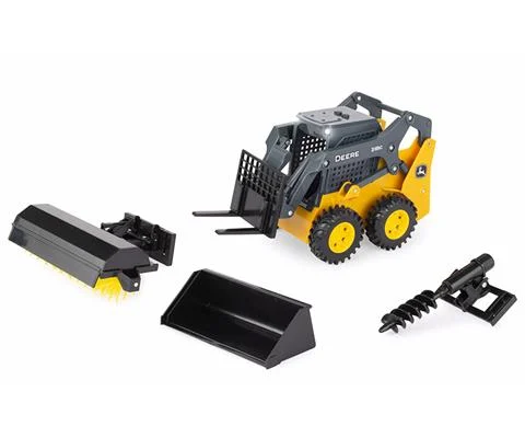 John Deere 318G Skid Steer with 4 Attachments - Big Farm Series