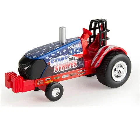 Stars and Stripes - Case IH Puller Tractor in Red White and Blue