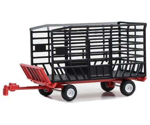 Bale Throw Wagon in Black and Red - GREENLIGHT