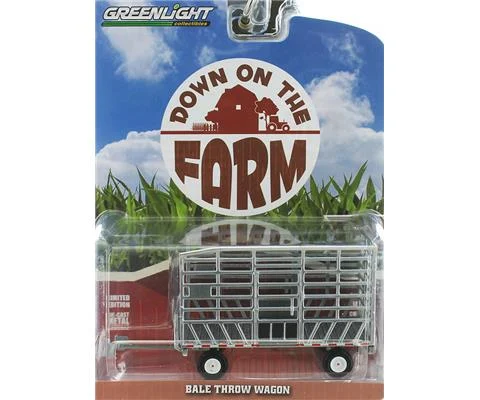 Bale Throw Wagon in Raw Metal - GREENLIGHT
