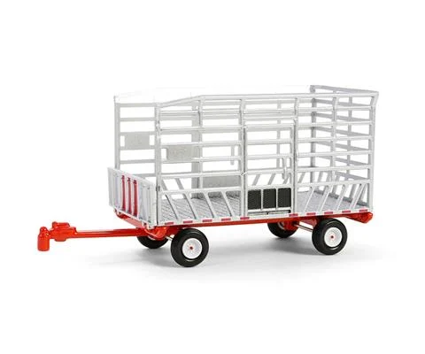 Bail Throw Wagon in Silver and Red - GREENLIGHT