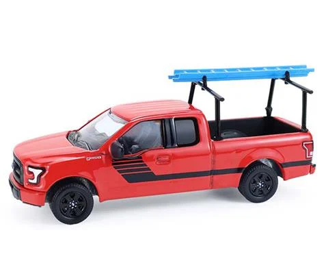 2015 Ford F-150 Pickup Truck in Red with Ladder Rack