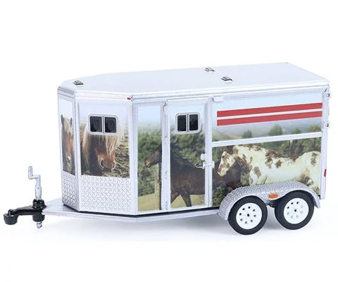 Horse Trailer with Custom Horse Wrap - GREENLIGHT