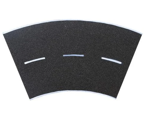 Asphalt Street Curve Plate - Curve With An 11 8 Radius
