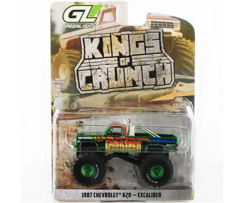 Excaliber - 1987 Chevrolet K20 Monster Truck in Green Chrome
