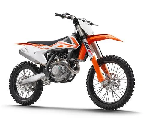 KTM 450 SX-F 2018 Dirt Bike in Black White and Orange
