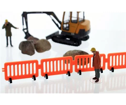 Pedestrian Barricades - 4 pack orange