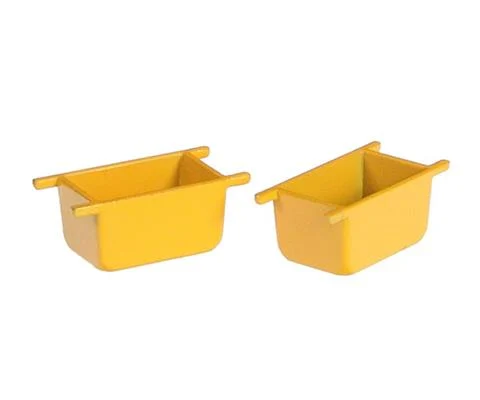Cement Box in Yellow - 2 Pieces