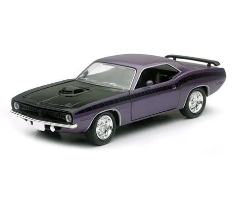 1970 Plymouth Cuda in Purple and Black - NEW-RAY