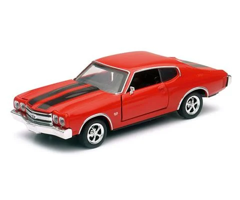 1970 Chevrolet Chevelle SS in Red with Black Stripes - NEW-RAY
