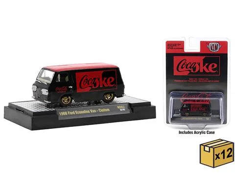Coca-Cola - 1966 Ford Econoline Custom Van on Lowered Chassis 12 Pieces in a Non-Returnable Case