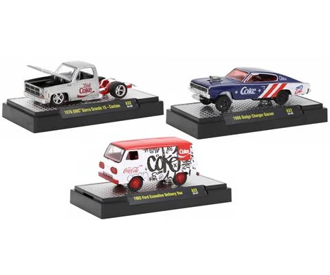 M2 Coca-Cola Release A32 - 3-Piece Set with SPECIAL CHASE CAR